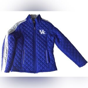 COLLEGE Womens size LARGE UK WILDCATS QUILTED JACKET